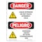 Signmission Safety Sign, OSHA Danger, 10" Height, Rigid Plastic, Liquid Nitrogen No Touch Cold Spanish OS-DS-P-710-VS-1422 - alternate 1